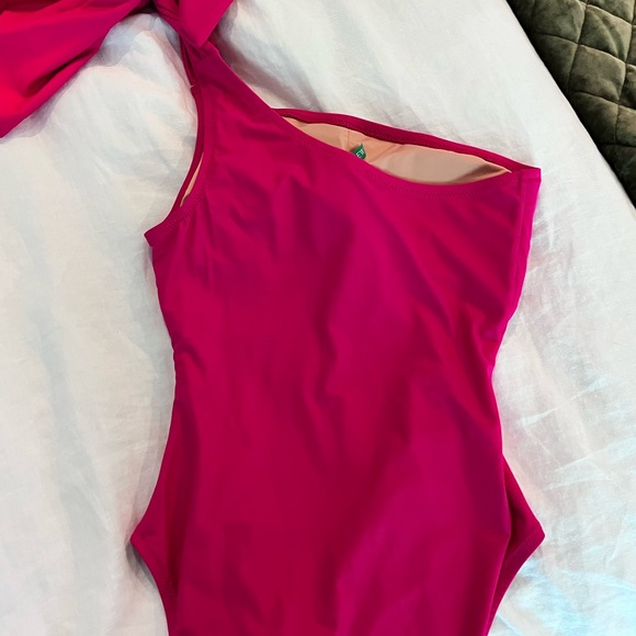 NWT J.Crew Bow One Shoulder One Piece - Picture 7 of 8